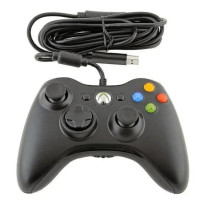 Дротовий USB Джойстик для ПК USB-360 Black під виглядом 360 вібро Чорний