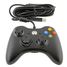 Дротовий USB Джойстик для ПК USB-360 Black під виглядом 360 вібро Чорний