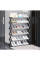 Складная полка для обуви Shoe Rack на 6 полок на 18 пар обуви Черная