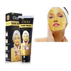 Маска для лица с биозолотом и коллагеном Dexe Gold Mask Биоколлагеновая Омолаживающая маска 120 г