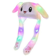Світна шапка Pikachu toys soft toys with led з рухливими вушками райдужна