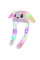 Світна шапка Pikachu toys soft toys with led з рухливими вушками райдужна