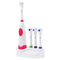 Електрична зубна щітка зі змінними насадками Electric ToothBrush на батарейках