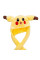 Плюшева світна шапка Жовта Pikachu з рухомими вухами Жовта