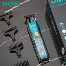 Акумуляторний тример VGR V-961 Professional з насадками для волосся