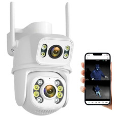 Вулична відеокамера з поворотом і датчиком руху 12 Мп WIFI SD 39 4G