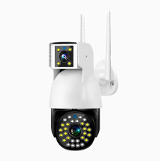 Вулична камера Dual Camera P12 WI-FI IP V380PRO з подвійним об'єктивом і датчиком руху