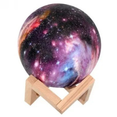 Акумуляторний 3D нічник Moon Lamp Космос 15 см з пультом і 16 кольорами