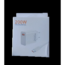 Швидкозарядний USB адаптер кабель USB TypeC 200W підтримка PD USB смартфон планшет