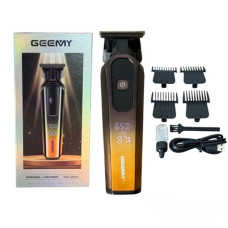 Машинка для стриження волосся GM 8058Q з цифровим дисплеєм 4 змінні насадки бездротова акумуляторна для