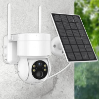 Сучасна Wi-Fi камера відеоспостереження PTZ 4MP з акумулятором 7800 мА·год і сонячною панеллю DUREVIN