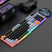 Клавиатура Raiku K26 с подсветкой, 104 клавиши, мембранная, USB, черная, эргономичная для игр
