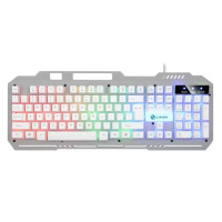 Игровая мембранная клавиатура K-25 с RGB подсветкой, USB, мультимедийные клавиши для удобства