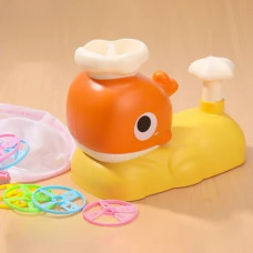 Фрисби игрушка Han Bo Toys Whale Frisbee 9965A 6 тарелок 2 сачка разноцветное