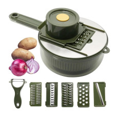 Овочерізка ручна Vegetable Cutter MAG-744 10 в 1 з кошиком, терткою та контейнером