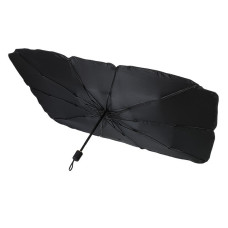 Солнцезащитный автозонт Car Umbrella для лобового стекла 140×78 см, складной, черный