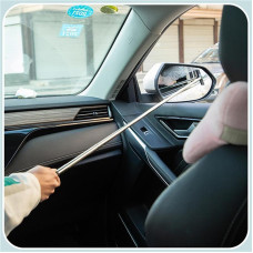 Телескопічний склоочисник із гумовим скребком, для видалення води та туману з автомобільних дзеркал
