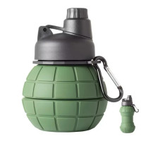 Силіконова складана спортивна пляшка для води 550 мл, багаторазова та портативна Collapse