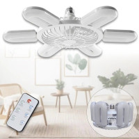 Лампа-вентилятор LED з пультом патрон E27 легка модель три режими охолодження