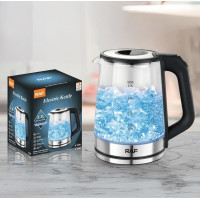 Электрочайник RAF R.7846 стеклянный корпус встроенная подсветка защита от перегрева ручка удобная быстрая