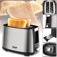 Тостер RAF R.507 дві комірки стильний вигляд рівномірне підсмажування функції підігрівання та розморожування просте