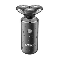 Водонепроникна електробритва VGR V-317 з акумулятором і 3 сітковими ножами для сухого та вологого гоління