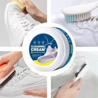 Вибілювальний крем із губкою для білого взуття, швидкий і зручний засіб для чищення без застосування води
