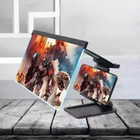 3D экран увеличитель телефона Screen Magnifier F12 12" ART-5071 с подставкой черный