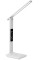 Настільна LED-лампа 868S з акумулятором, сенсорним керуванням, годинником і термометром White