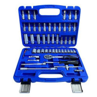 Набор инструментов 53 в 1 синих инструментов в комплекте с кейсом