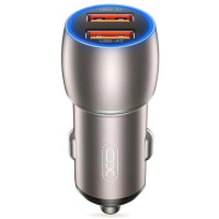 Автомобільний зарядний пристрій XO CC52 із швидкою зарядкою QC3.0, 2 USB, 36 Вт