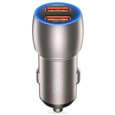 Автомобільний зарядний пристрій XO CC52 із швидкою зарядкою QC3.0, 2 USB, 36 Вт