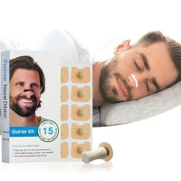 Магнітний носовий розширювач від храпа силіконовий чорний 15 пар