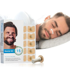 Магнітний носовий розширювач від храпа силіконовий чорний 15 пар