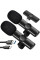 Петличний мікрофон комплект K11 Wireless Lavalier Microphone з адаптером Lightning чорний