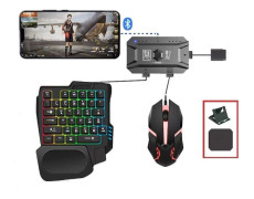 Ігровий комплект X1 M1 Bluetooth-клавіатура та миша для смартфонів і ПК чорний