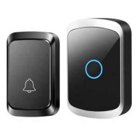 Бездротовий дзвінок Digital Lion для вхідних дверей із 38 мелодіями на батарейках чорний