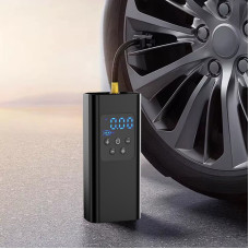 Портативний акумуляторний компресор для авто з USB заряджанням і LED-дисплеєм 6000 мА·год