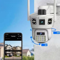 Вулична поворотна IP-камера 4G з датчиком руху, 12 Мп