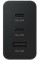 Мережевий зарядний пристрій 65W Trio з 2 Type-C і USB-A, підтримка швидкого заряджання PD 3.0/SFC/AFC, чорний