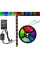 Світлодіодна RGB-стрічка для телевізора 2 м з пультом, підсвітка SMD 5050, різнобарвна