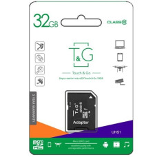 Картка пам'яті TG 32 GB MicroSDHC Class 10 UHS-I з адаптером SD для смартфонів, планшетів, камер і екшн-камер