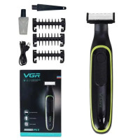 Тример для стриження волосся й бороди VGR V-017, акумуляторний, бездротовий, водонепроникний IPX5