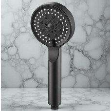 Душова лійка Shower Set з тримачем і шлангом, 4 режими, чорна насадка для душу