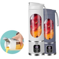 Портативний блендер-соковичавниця LY-638 з акумулятором 1500 мА·год, 450 мл, 3 швидкості, для смузі та коктейлів