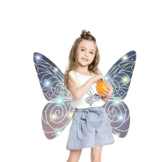 Світні крила феї Wings of 840 з LED-підсвіткою, музикою і регульованими ременями, 64 см