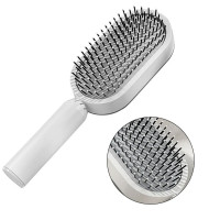 Антистатичний масажний гребінець із 3D-подушкою і кнопкою очищення