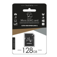 Картка пам'яті Micro SDXC 128 ГБ Class 10 T&G з адаптером для смартфонів, камер і дронів