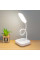 Світлодіодна настільна лампа з акумулятором, регульована за висотою та яскравістю, біла