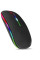 Бездротова комп'ютерна миша Bluetooth + USB адаптер 2.4Ghz з RGB-підсвіткою Чорна